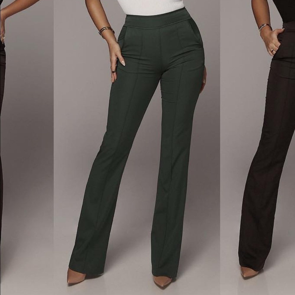 Jluxlabel green trouser NWT